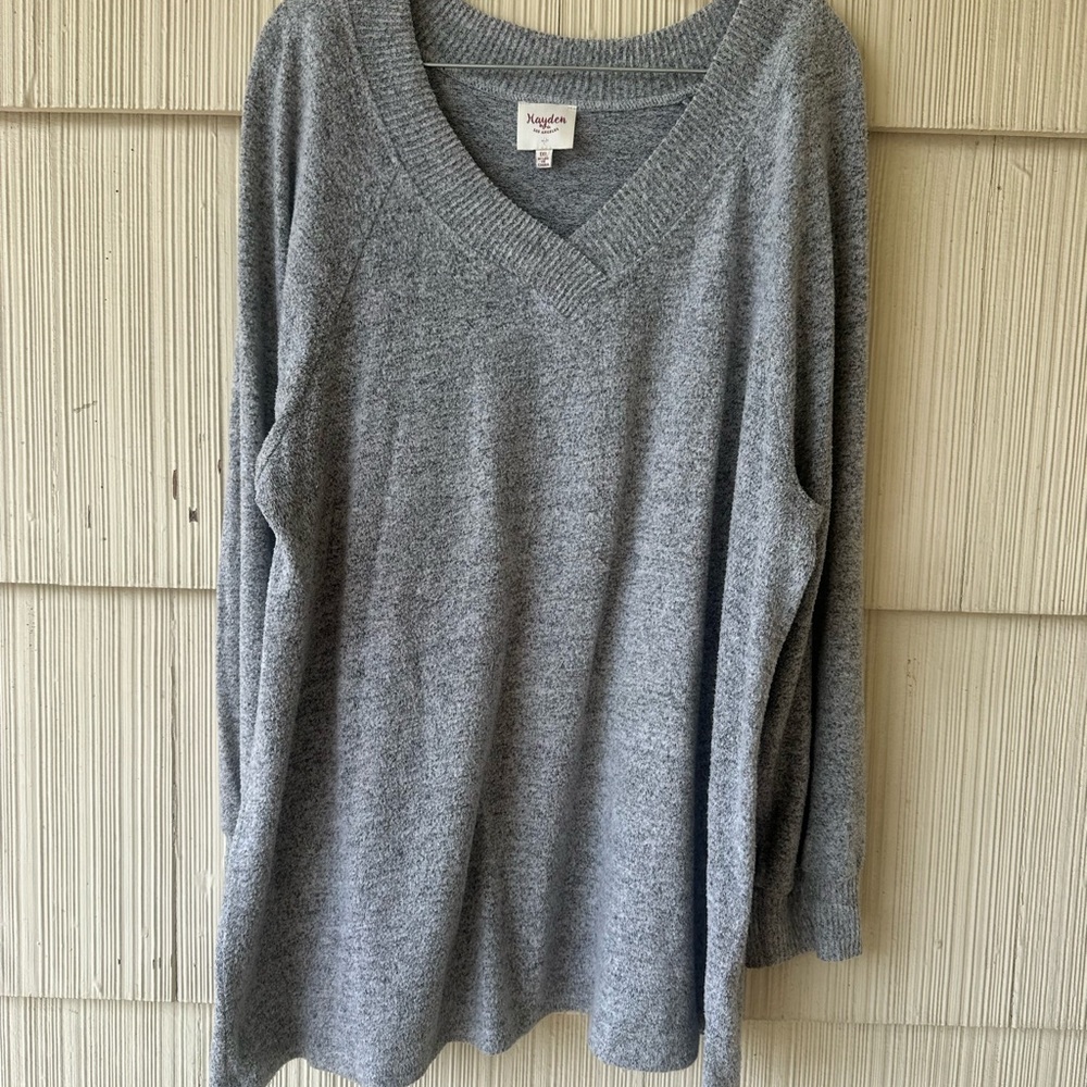 Hayden Heather Gray Knit Top